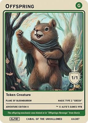 Offspring MTG token 1/1 (v.11)