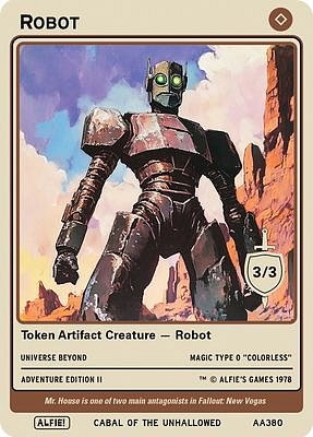 Robot MTG token 3/3
