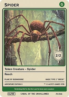 Spider MTG token 2/2