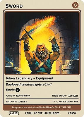 Sword MTG token