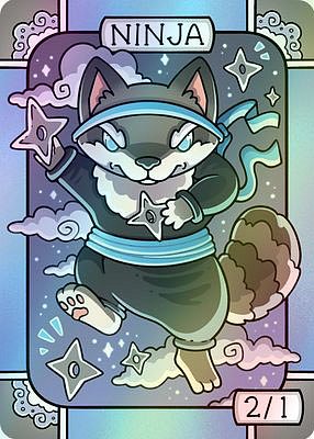 Ninja MTG token 2/1