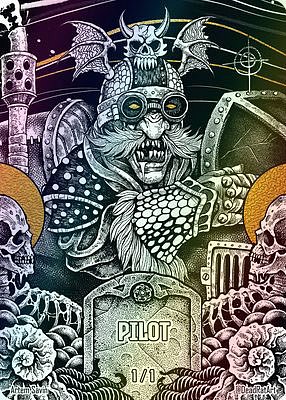 Pilot MTG token 1/1