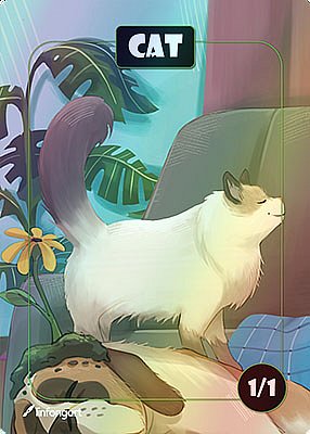 Cat MTG token 1/1