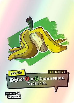 Banana MTG token