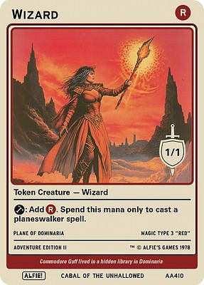 Wizard MTG token 1/1 (v.2)