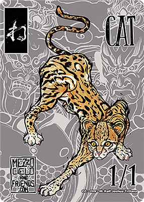 Cat MTG token 1/1 (v.2)