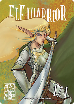 Elf Warrior MTG token 1/1