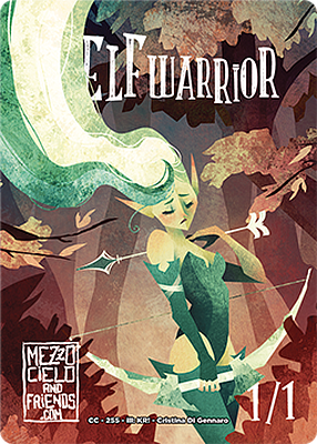 Elf Warrior MTG token 1/1