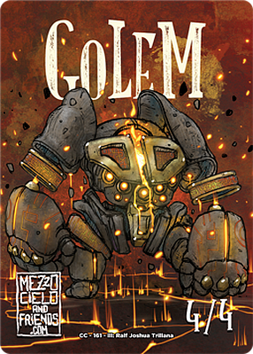 Golem MTG token 4/4