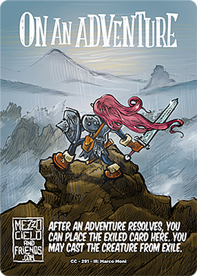 On an Adventure MTG token