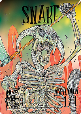 Snake MTG token 1/1 (v.5)
