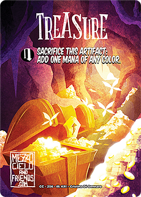 Treasure MTG token