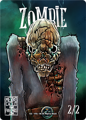 Zombie MTG token 2/2 (v.4)