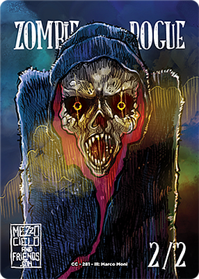 Zombie Rogue MTG token 2/2