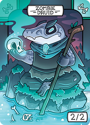 Zombie Druid MTG token 2/2
