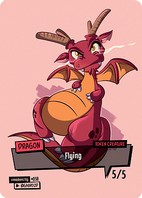 Dragon MTG token 5/5