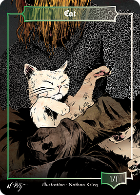 Cat MTG token 1/1