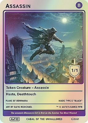 Assassin MTG token 1/1