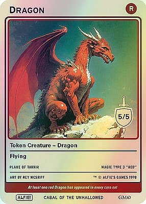 Dragon MTG token 5/5