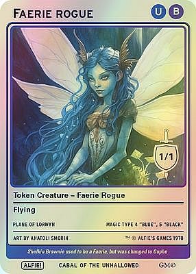 Faerie Rogue MTG token 1/1 (v.2)
