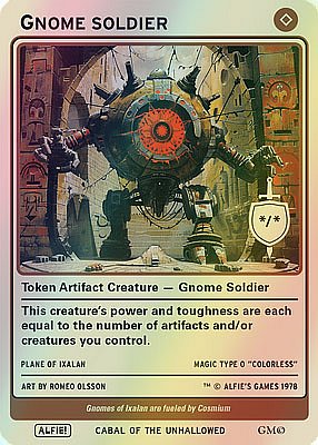 Gnome Soldier MTG token */*