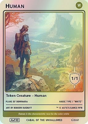 Human MTG token 1/1
