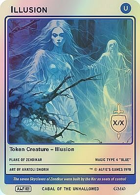 Illusion MTG token X/X