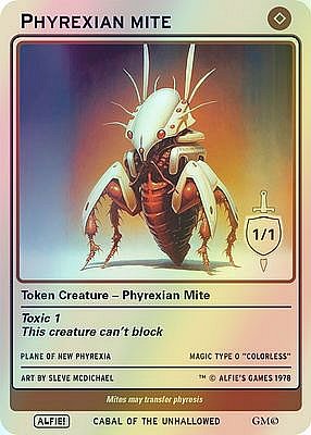 Phyrexian Mite MTG token 1/1