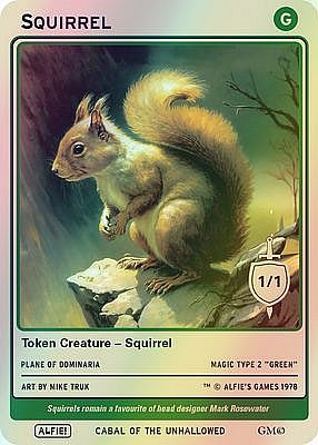 Squirrel MTG token 1/1