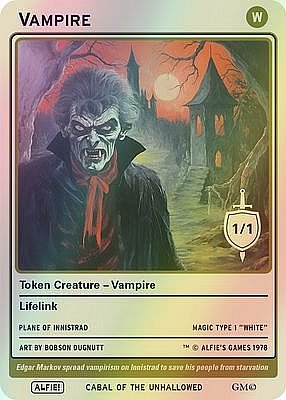Vampire MTG token 1/1 (v.3)