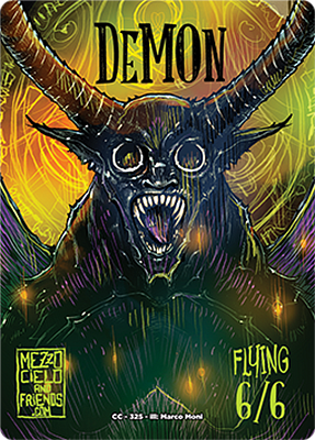 Demon MTG token 6/6 (v.2)