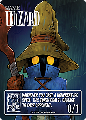 Wizard MTG token 0/1