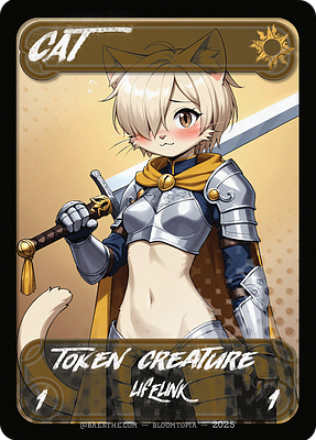 Cat MTG token 1/1 (v.2)