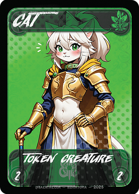 Cat MTG token 2/2 (v.5)