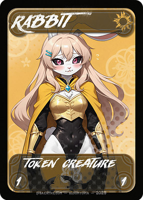 Rabbit MTG token 1/1