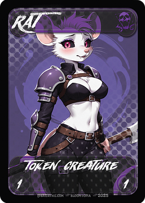 Rat MTG token 1/1 (v.4)