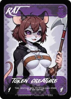 Rat MTG token 1/1 (v.5)