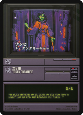 Zombie MTG token 2/2 (v.11)