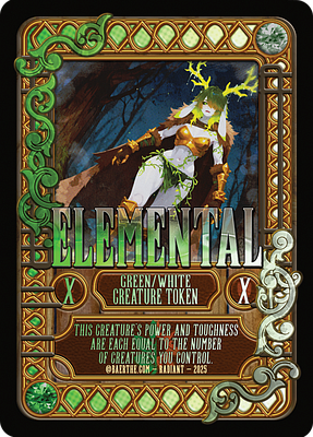 Elemental MTG token X/X