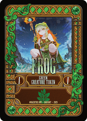 Frog MTG token 1/1