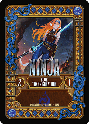 Ninja MTG token 2/1