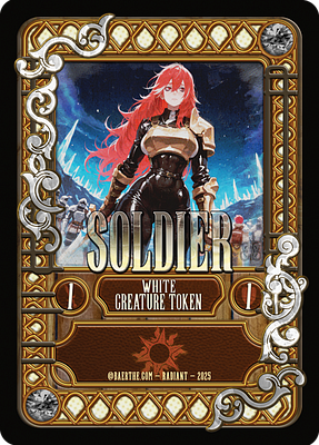 Soldier MTG token 1/1 (v.10)