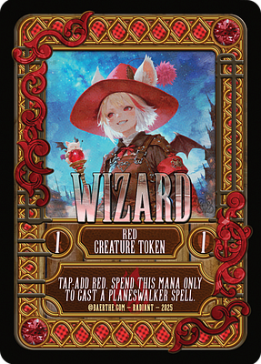 Wizard MTG token 1/1