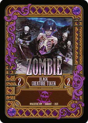 Zombie MTG token 2/2 (v.12)