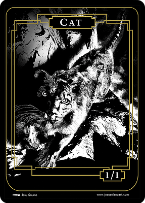 Cat MTG token 1/1