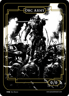 Orc Army MTG token 0/0
