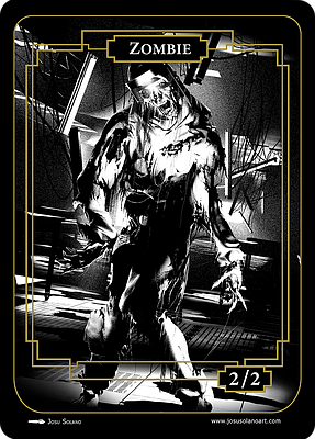 Zombie MTG token 2/2
