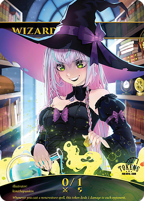 Wizard MTG token 0/1