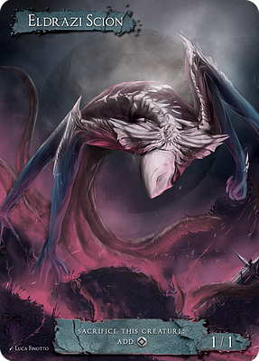 Eldrazi Scion MTG token 1/1