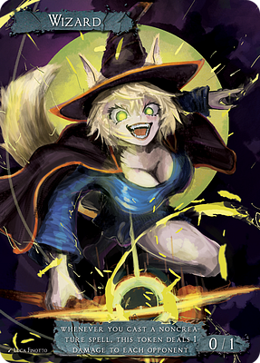 Wizard MTG token 0/1